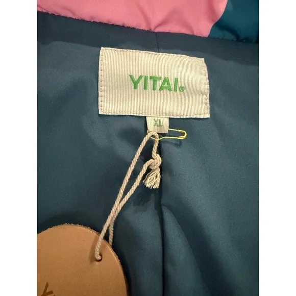 YITAI XL Oversized Puffer Jacket Color Block Quilted High Collar Padded Coat‎ - Picture 5 of 8